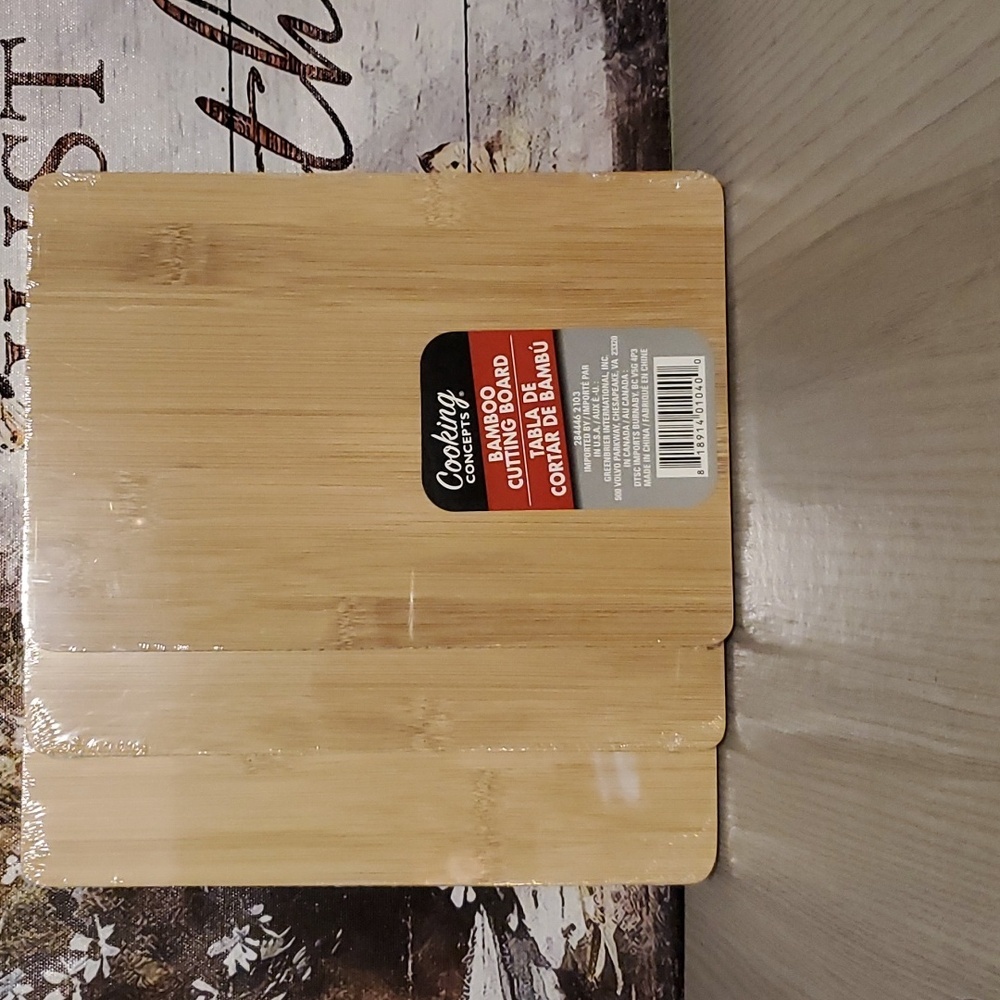 NWT Cooking Concepts Bamboo Cutting Boards (DAR98)
